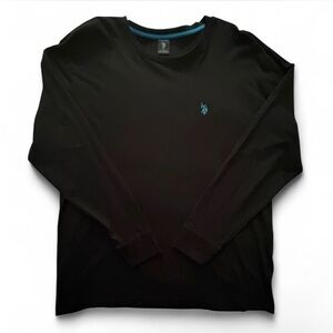 Men’s XL U.S. Polo Assn. Black & Blue Long Sleeve Shirt
